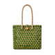 01OD011_9 Green Weave Sabai Grass Tote Bag