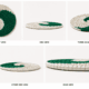 Crimson Spiral Sabai Grass Placemat