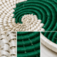 Crimson Spiral Sabai Grass Placemat