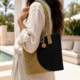Black Sabai Grass Mini Tote Bag