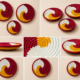 01OD027_2 Sabai Sunset Spiral Wall Decor Set