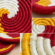 01OD027_3 Sabai Sunset Spiral Wall Decor Set
