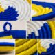 01OD033_3 Sabai Ocean Wave Wall Decor Set