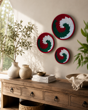 Sabai Tricolor Spiral Wall Decor Set