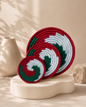 Sabai Tricolor Spiral Wall Decor Set