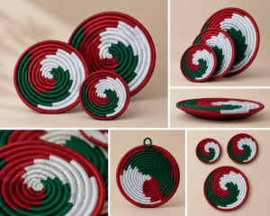 Sabai Tricolor Spiral Wall Decor Set