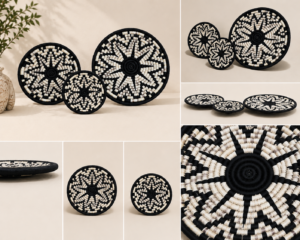 01OD035_4 Sabai Spiral Wall Decor Set