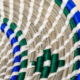 Colorful Sabai Grass Floor Mat