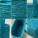 01OD043_2 Turquoise Sabai Grass Tote Bag