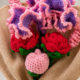 01PB003_2 Blush Bloom Crochet Flower Bouquet