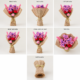 01PB003_4 Blush Bloom Crochet Flower Bouquet