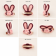 01PB005_3 Blush Bunny Crochet Hair Clip