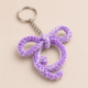 01PB006_1 Lavender Loop Crochet Keychain