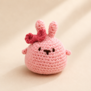 01PB007_1 Blush Bunny Crochet Plush Toy