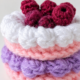 01PB009_4 Berry Bliss Crochet Cake Charm