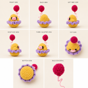 Sunny Puff Crochet Chick Plush