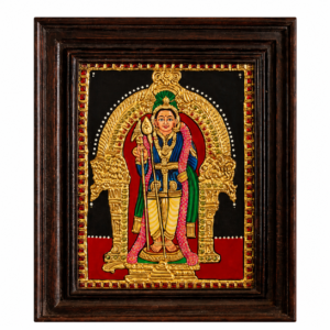 22K Gold Foil Murugan Tanjore Painting