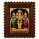 22K Gold Foil Murugan Family Tanjore Painting