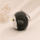Grey Penguin Crochet Charm Keychain