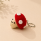 01TR006_1 Handmade Crochet Mushroom Keychain