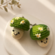 01TR007_2 Handmade Crochet Daisy Mushroom Keychain