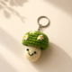 01TR007_3 Handmade Crochet Daisy Mushroom Keychain