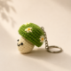 01TR007_4 Handmade Crochet Daisy Mushroom Keychain