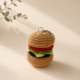 01TR008_4 Handmade Crochet Burger Keychain