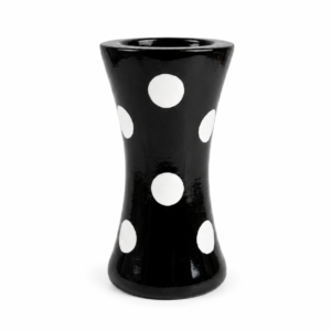 Modern Black Polka Dot Ceramic Vase(Set of 2)
