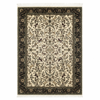 02DL002_9 Ivory Persian Floral Area Rug