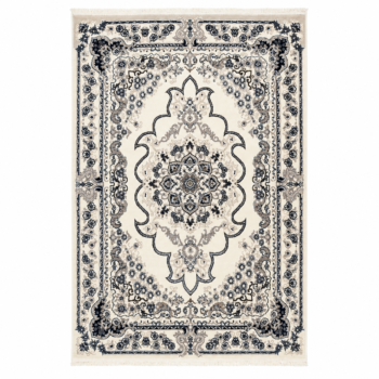02DL003_9 Ivory Persian Floral Area Rug