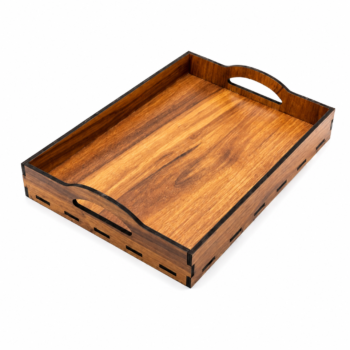 Wooden Serving Tray with Handles