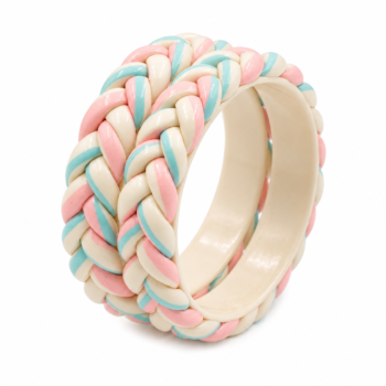 Pastel Braided Lac Bangles (Set of 2)