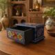 Royal Blue Wooden Storage Box