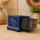 Royal Blue Wooden Storage Box