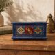 Royal Blue Wooden Storage Box
