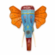 02RJ003_9 Handcrafted Wooden Elephant Wall Decor