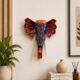 02RJ005_3 Midnight Royale Wooden Elephant Wall Decor