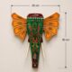 Emerald Wooden Elephant Wall Decor