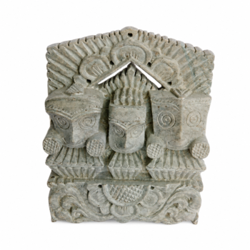 05OD002_9 Jagannath Balabhadra Subhadra Stone Sculpture