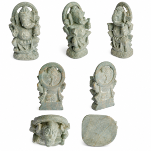 05OD003_01 Natural Stone Ganesha Idol Sculpture