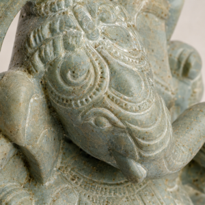 05OD003_02 Natural Stone Ganesha Idol Sculpture