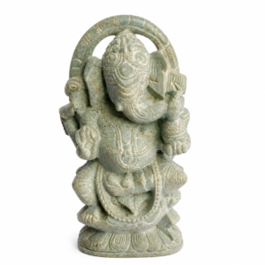 05OD003_09 Natural Stone Ganesha Idol Sculpture
