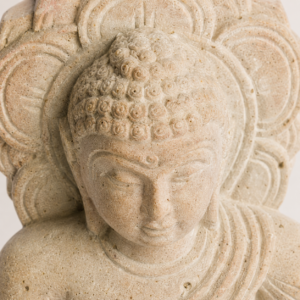 05OD004_01 Natural Stone Sitting Buddha Statue