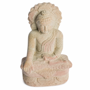 Natural Stone Sitting Buddha Statue