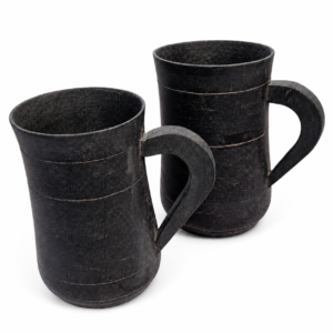 05OD007_09 Black Granite Stone Mug