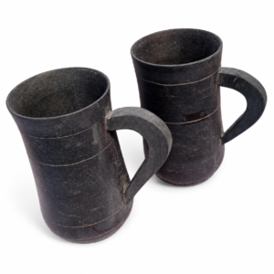 05OD007_9 Black Granite Stone Mug