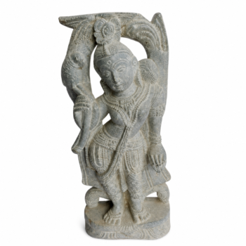 Devadashi with Parrot Stone Idol