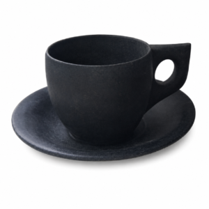 05OD012_9 Natural Stone Tea Cup & Plate Set