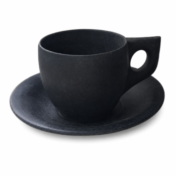 Natural Stone Tea Cup & Plate Set